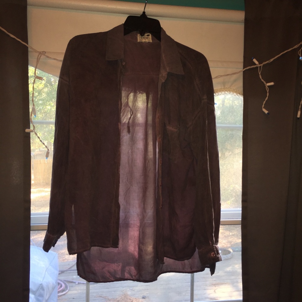 Purple button up